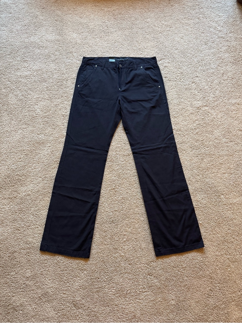Brand New Y2K Calvin Klein Black Chino Pants Men’s 36x34, Straight Casual